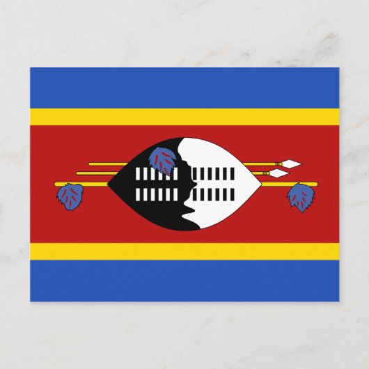 Eswatini Flag Briefkaart (Voorkant)
