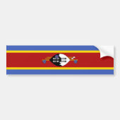 Eswatini Flag Bumpersticker (Voorkant)