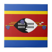 Eswatini Flag Ceramic Tegel Tegeltje (Voorkant)