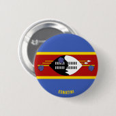 Eswatini Flag Charming Patriotic Ronde Button 5,7 Cm (Voorkant /achterkant)