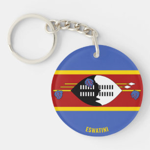 Eswatini Flag Charming Patriotic Sleutelhanger