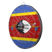 Eswatini flag Dartboard Dartbord (Voorkant Rechts)