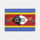 Eswatini Flag Fleece Deken (Voorkant (Horizontaal))