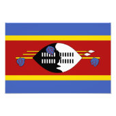 Eswatini Flag Foto Afdruk (Voorkant)
