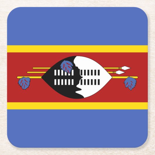 Eswatini Flag Kartonnen Onderzetters (Voorkant)