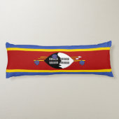 Eswatini Flag Lichaamskussen (Achterkant)