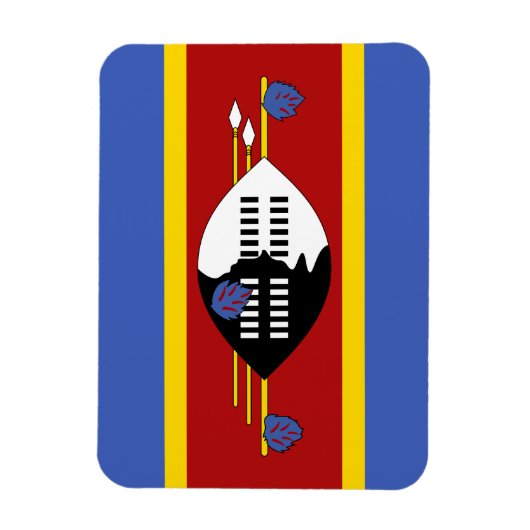 Eswatini Flag Magneet (Verticaal)