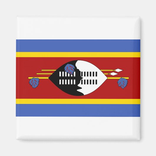 Eswatini Flag Magneet (Voorkant)