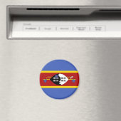 Eswatini Flag Magneet (Insitu (Vaatwasser))