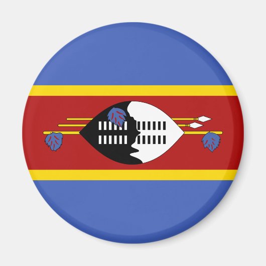 Eswatini Flag Magneet (Voorkant)