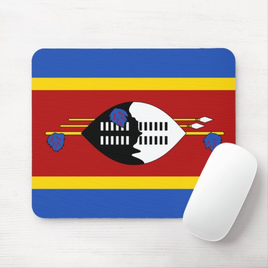 Eswatini Flag Mousepad Muismat (Met muis)