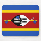 Eswatini Flag Mousepad Muismat (Voorkant)
