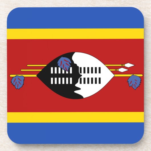 Eswatini Flag Onderzetter (Voorkant)