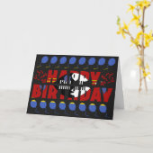 Eswatini Flag Patriotic Birthday Kaart (Gele Bloem)
