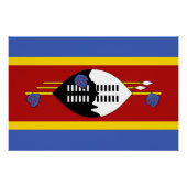 Eswatini Flag Perfect Poster (Voorkant)