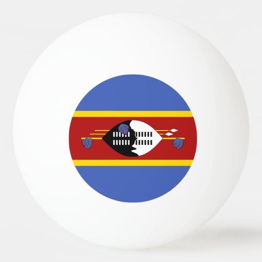 Eswatini Flag Pingpongbal (Voorkant)