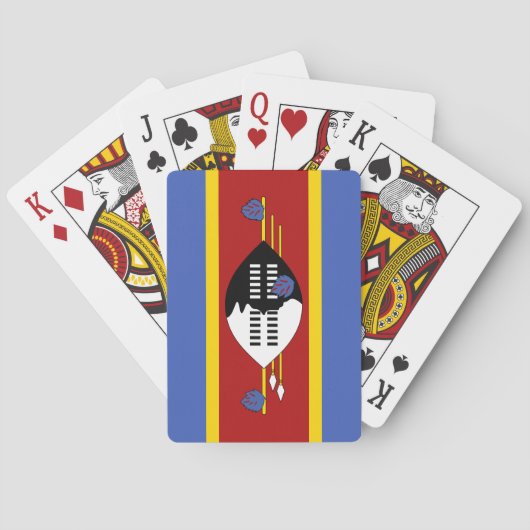 Eswatini Flag Pokerkaarten (Achterkant)