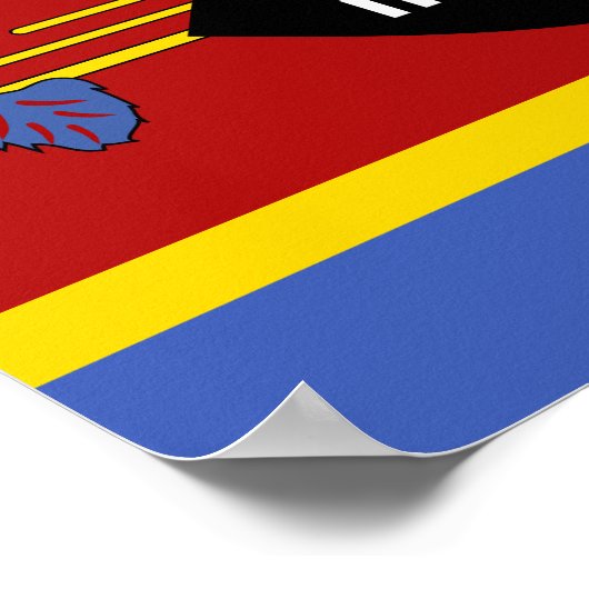Eswatini Flag Poster (Hoek)