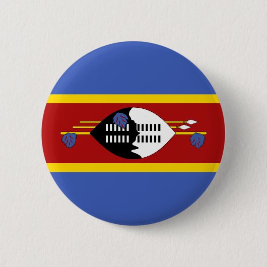Eswatini Flag Ronde Button 5,7 Cm (Voorkant)
