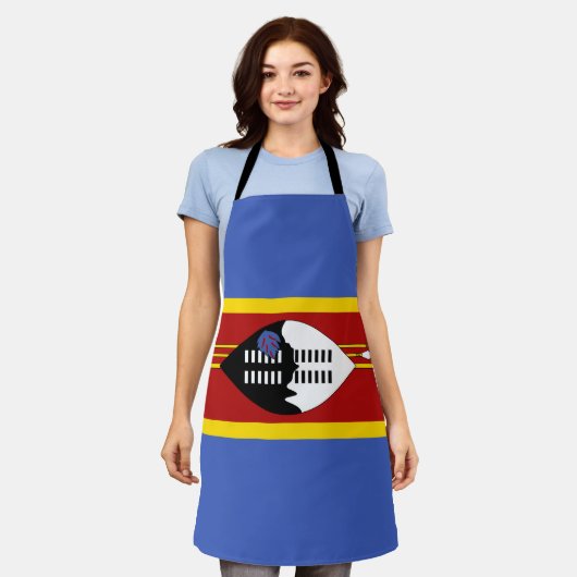 Eswatini Flag Schort (Gedragen)