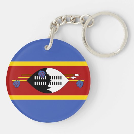 Eswatini Flag Sleutelhanger (Achterkant)