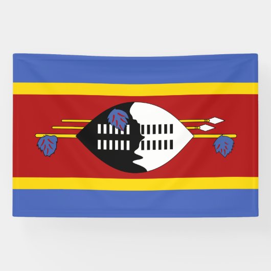 Eswatini Flag Spandoek (Horizontaal)
