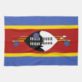 Eswatini Flag Theedoek (Horizontaal)