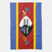 Eswatini Flag Theedoek (Verticaal)