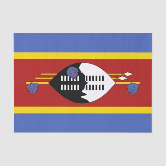 Eswatini Flag Tissuepapier (Voorkant)