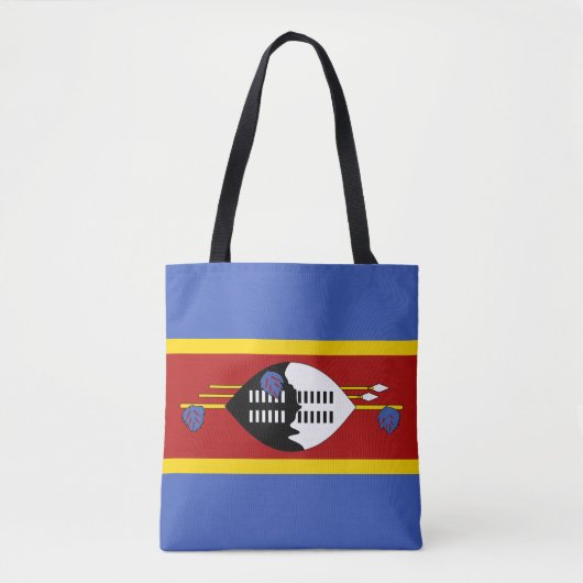 Eswatini Flag Tote Bag (Voorkant)