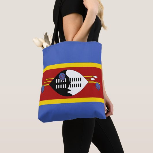 Eswatini Flag Tote Bag (Dichtbij)