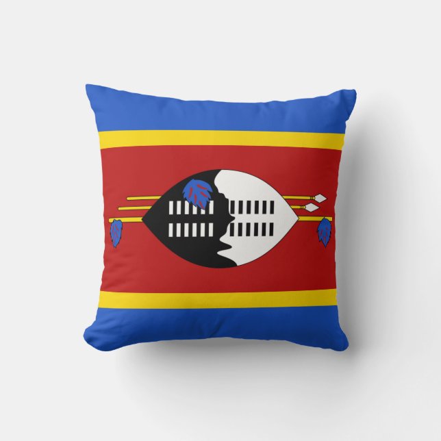Eswatini Flag x Flag Pillow Kussen (Voorkant)