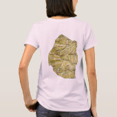 Eswatini Flag x Map T-Shirt (Achterkant)