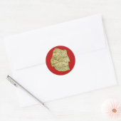 Eswatini Kaart Sticker (Envelop)