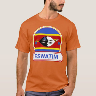 Eswatini Landenbadge Eswatini Vlag T-shirt