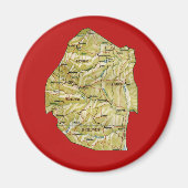 Eswatini Map Magnet (Voorkant)