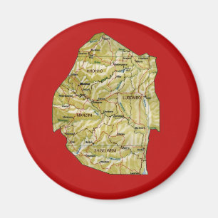 Eswatini Map Magnet