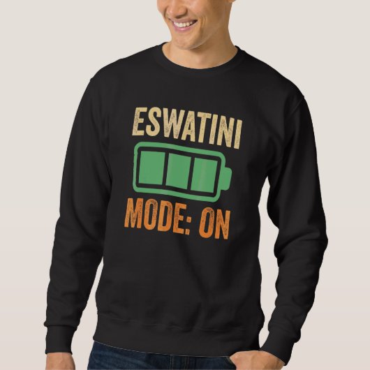 Eswatini-modus op batterijontwerp trui (Voorkant)