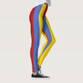 Eswatini National Flag Colors Vertical Striped Leggings (Rechts)