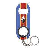 Eswatini National Pride Patriotic Mini Flessenopener (Achterkant)