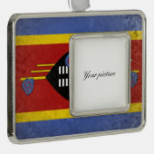 eSwatini Verzilverd Omlijst Ornament (Rechts)