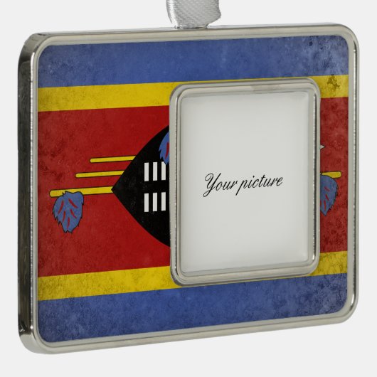 eSwatini Verzilverd Omlijst Ornament (Rechts)