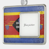 eSwatini Verzilverd Omlijst Ornament (Links)