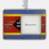 eSwatini Verzilverd Omlijst Ornament (Voorkant)