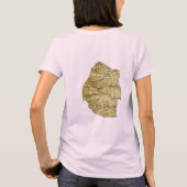 Eswatini Vlag + Kaart + Tekst T-Shirt (Achterkant)