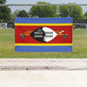 Eswatini vlag spandoek (Insitu)