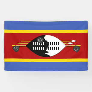 Eswatini vlag spandoek