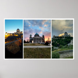 Esztergom Nachtelijke hemel. Poster