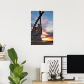 Esztergom Night Sky. Poster (Thuiskantoor)