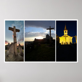 Esztergom Night Sky. Poster